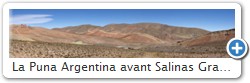 La Puna Argentina avant Salinas Grande