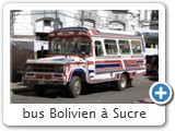 bus Bolivien à Sucre