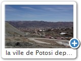 la ville de Potosi depuis la mine